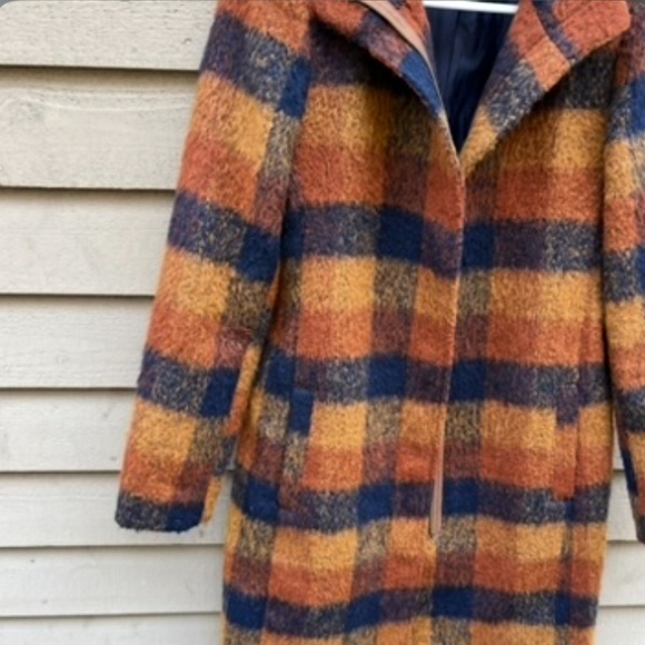 Schacket Chore coat Plaid Wool Blend Coat - Picture 6 of 6